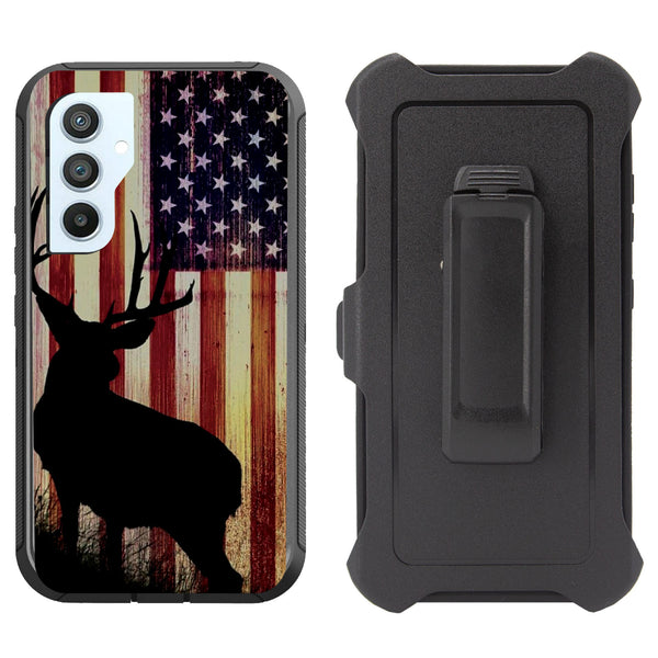 Printed Rugged Shockproof Case for Samsung Galaxy S23 FE Clip Heavy Duty