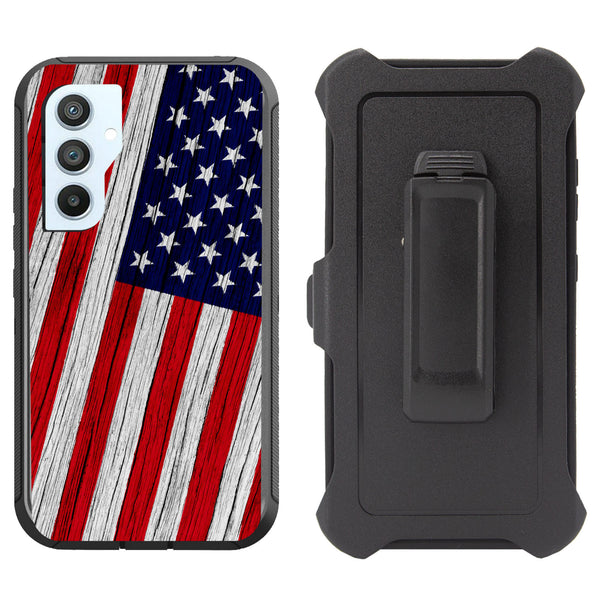 Printed Rugged Shockproof Case for Samsung Galaxy S23 FE Clip Heavy Duty