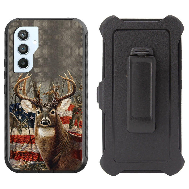 Printed Rugged Shockproof Case for Samsung Galaxy S23 FE Clip Heavy Duty