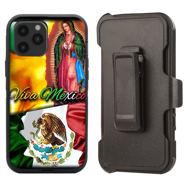 Shockproof Case for Apple iPhone 12 Pro Max with Clip Viva Mexico