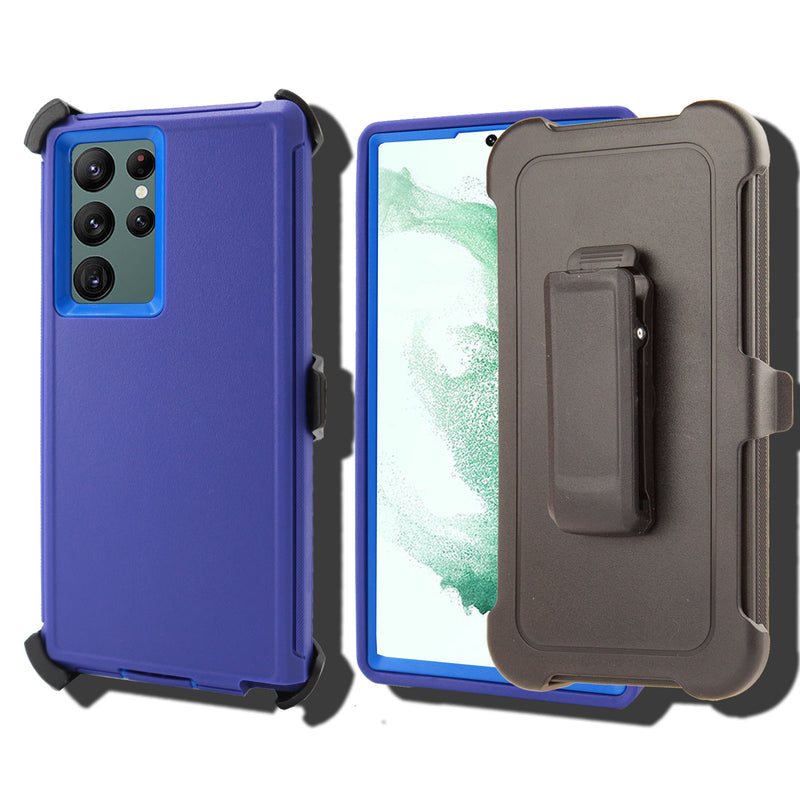 Shockproof Case for Samsung Galaxy S22 Ultra Cover Clip Rugged Heavy Duty