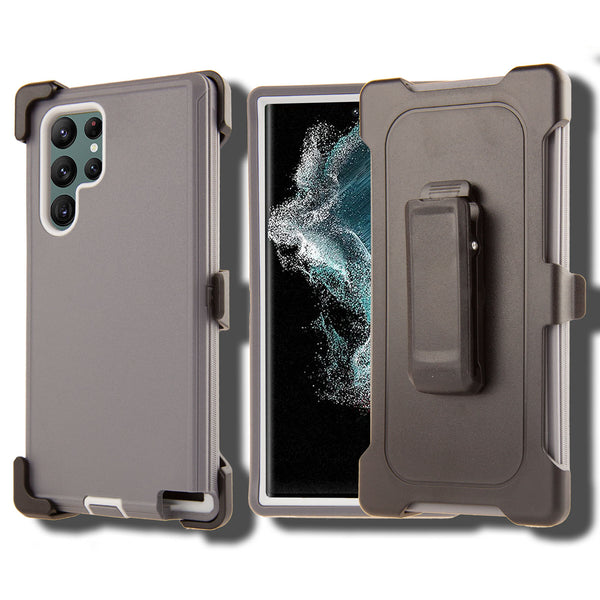 Shockproof Case for Samsung Galaxy S22 Ultra Cover Clip Rugged Heavy Duty