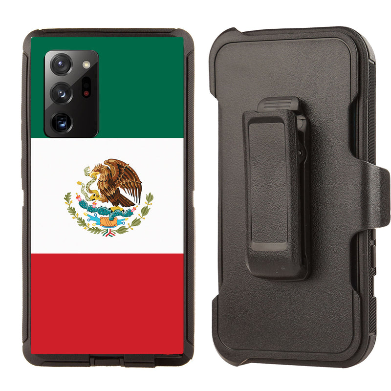 Shockproof Case for Samsung Galaxy Note 20 Ultra Clip Mexico Flag