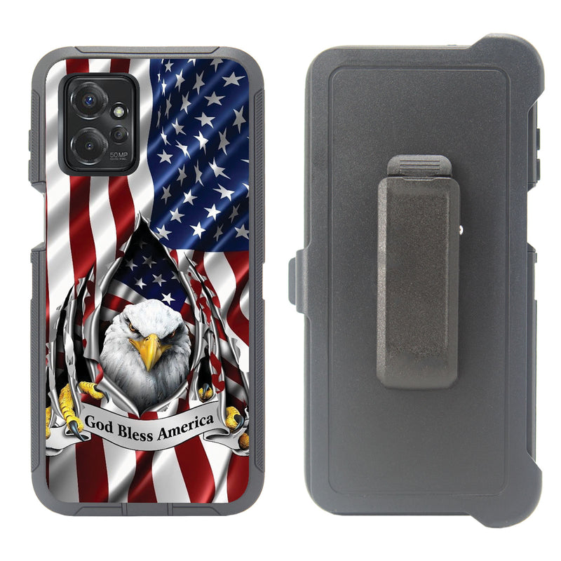 Shockproof Case for Motorola Moto G Pure (2023) G Power (2023) Clip Rugged Heavy