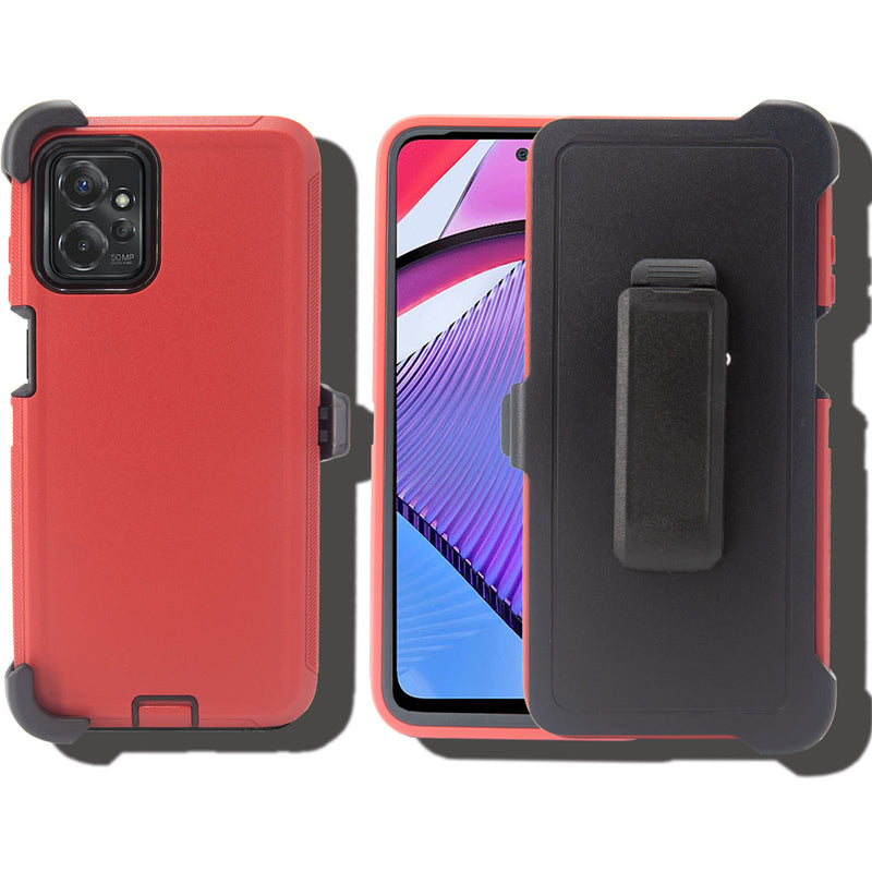 Shockproof Case for Motorola Moto G Pure (2023) G Power (2023)Snap on Cover Clip Rugged Heavy