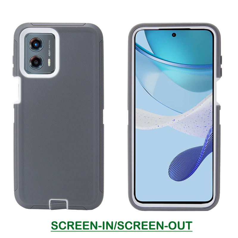 Shockproof Case for Motorola Moto G 5G (2023) Snap on Cover Clip Rugged Heavy