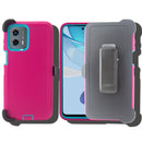 Shockproof Case for Motorola Moto G 5G (2023) Snap on Cover Clip Rugged Heavy