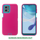 Shockproof Case for Motorola Moto G 5G (2023) Snap on Cover Clip Rugged Heavy