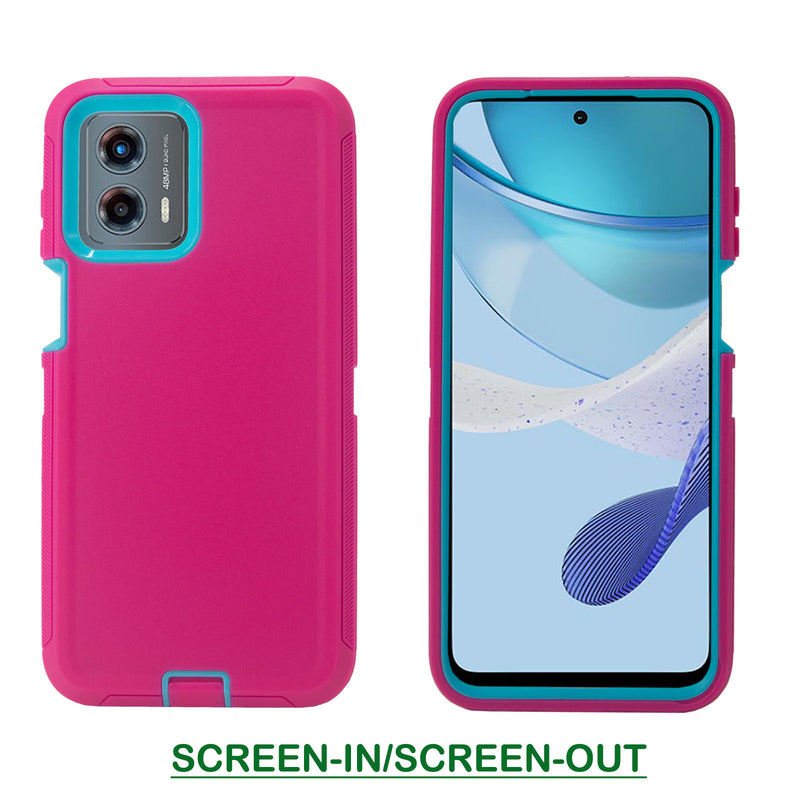 Shockproof Case for Motorola Moto G 5G (2023) Snap on Cover Clip Rugged Heavy