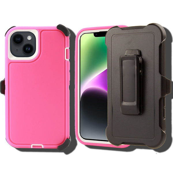 Shockproof Case for Apple iPhone 15 Plus Cover Clip Rugged Heavy Duty