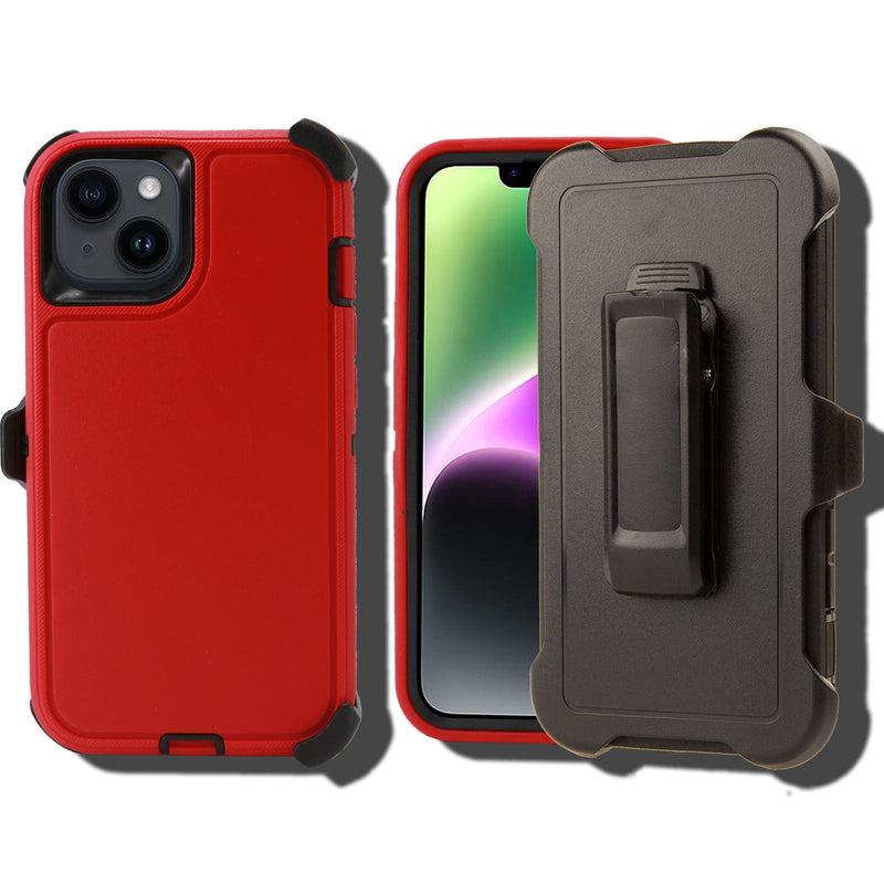 Shockproof Case for Apple iPhone 15 Cover Clip Rugged Heavy Duty