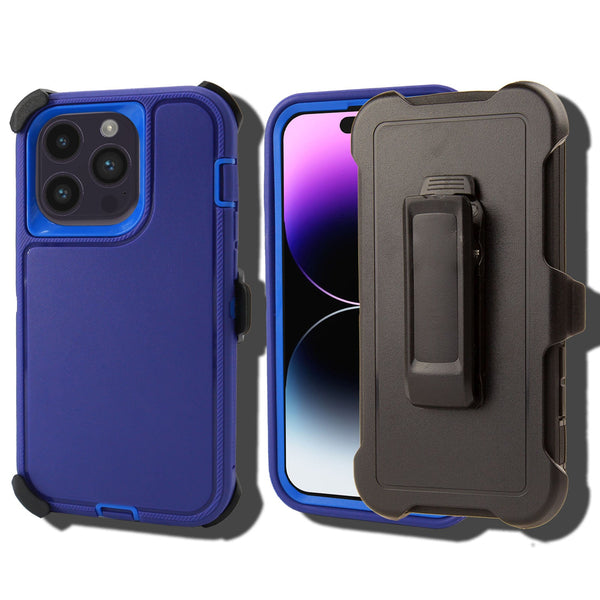 Shockproof Case for Apple iPhone 15 Pro Cover Clip Rugged Heavy Duty