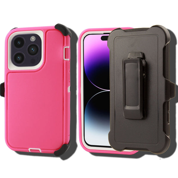 Shockproof Case for Apple iPhone 15 Pro Cover Clip Rugged Heavy Duty