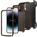 Shockproof Case for Apple iPhone 15 Pro Max Camo Camouflage Tree Brown Cover
