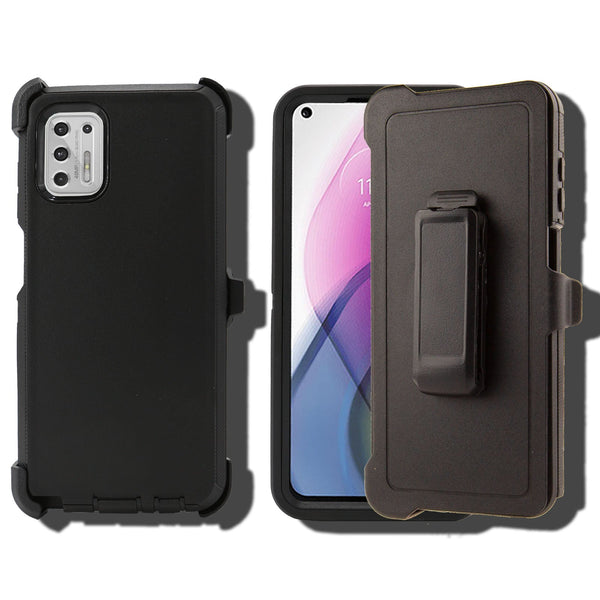 Shockproof Case for Motorola Moto G Power (2024) Snap on Cover Clip Rugged Heavy