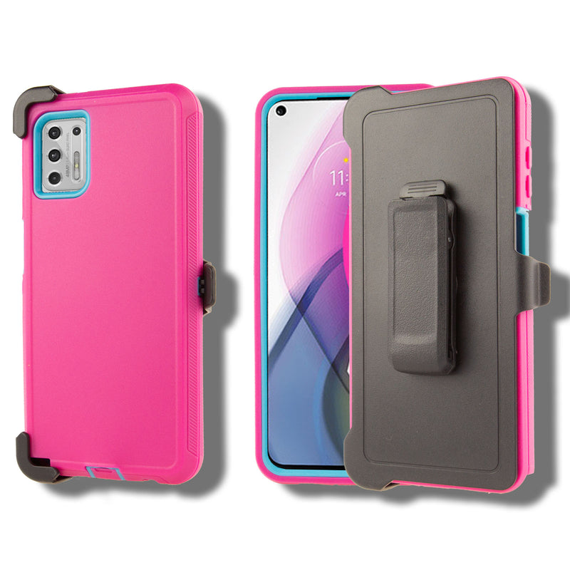 Rugged Shockproof Case for Motorola Moto G 5G (2024)/ G Play (2024) with Clip