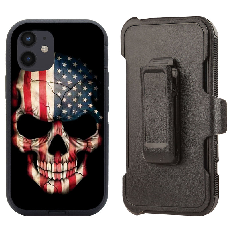 Shockproof Case for Apple iPhone 11 Pro (5.8") Skull Flag