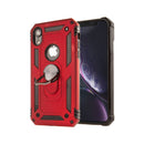 Apple iPhone XR Armor Magnetic Case Hybrid Metal Ring Holder Stand