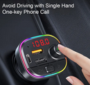C13 FM Transmitter Aux Modulator Bluetooth Handsfree Car Kit Audio MP3 Player with 3.1A PD Quick Charge Dual USB Cars Charger