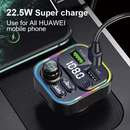 C16 22.5W Super Fast Charging Car Charger MP3 Player With Bluetooth Support TF Card and Flash Drive MP3 Car Radio