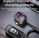 C49 Bluetooth 5.3 FM Transmitter Car kit Handfree Back Row Dual USB Car Charger 3.1A Support U disk MP3 Modulator Music Player