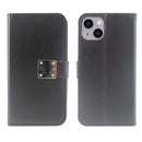 Premium Synthetic Leather Wallet Case for Apple iPhone 11 With Extra Credit Card Holder Stand Black