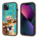 Printed Shockproof Case for Apple iPhone 16 Cute Cow
