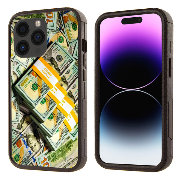 Printed Shockproof Tough Hybrid Case for Apple iPhone 15 Pro