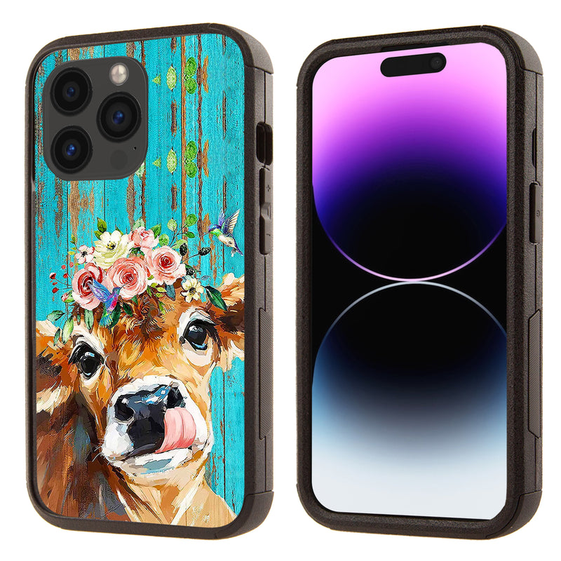 Printed Shockproof Tough Hybrid Case for Apple iPhone 15 Pro