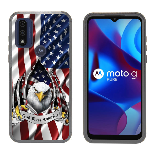 Shockproof Case for Motorola Moto G Pure/G Power (2022) /G Play 2023 Hybrid