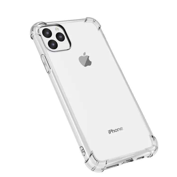 Clear Hard Acrylic 2mm Thick Shockproof Antiscratch Case Cover for Apple iphone 15 Pro