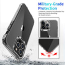 Clear Hard Acrylic Shockproof Antiscratch Case Cover for Apple iphone 16