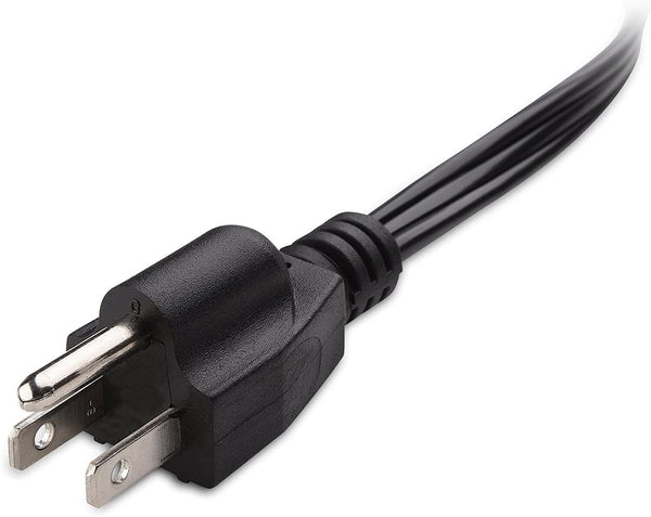 6ft 3-Prong Mickey Mouse AC Power Cord for Laptop, PC, Printers