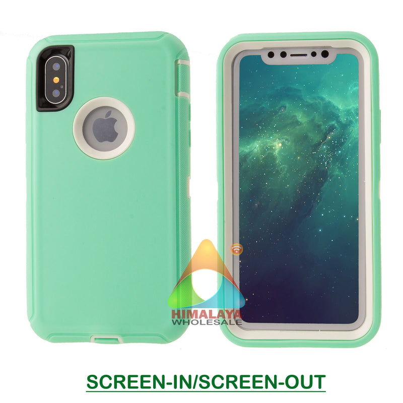 Shockproof Case for Apple iPhone XR Mint Cover Clip Rugged Heavy Duty