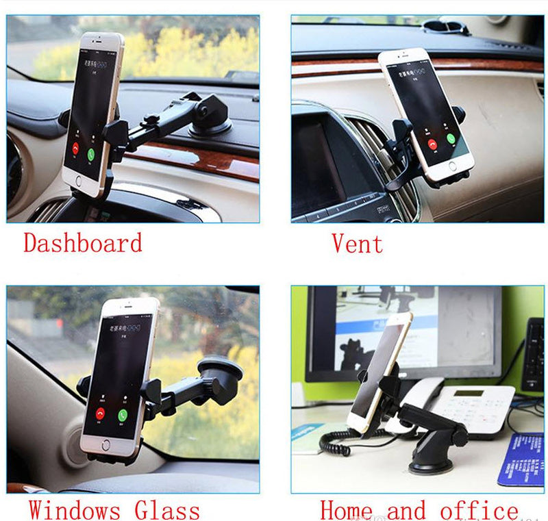 Phone Universal Car Mount Long Neck Windshield Dashboard Cell Phone Holder Car Phone Mount