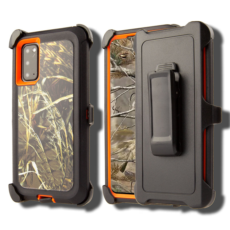 Shockproof Case for Samsung Galaxy S20 Camouflage Clip Cover Rugged Heavy Duty