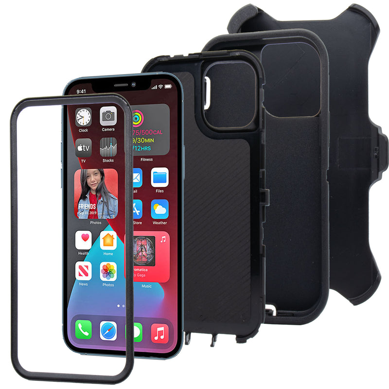 Shockproof Case for Apple iPhone 12 6.1" Cover Clip Rugged Heavy Duty