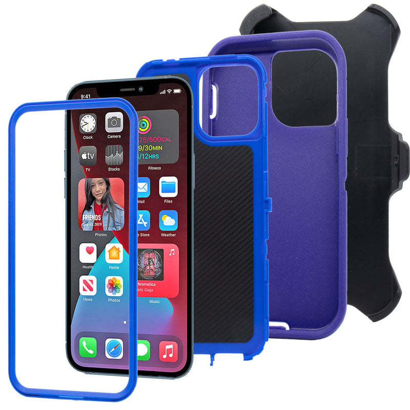 Shockproof Case for Apple iPhone 12 6.1" Cover Clip Rugged Heavy Duty