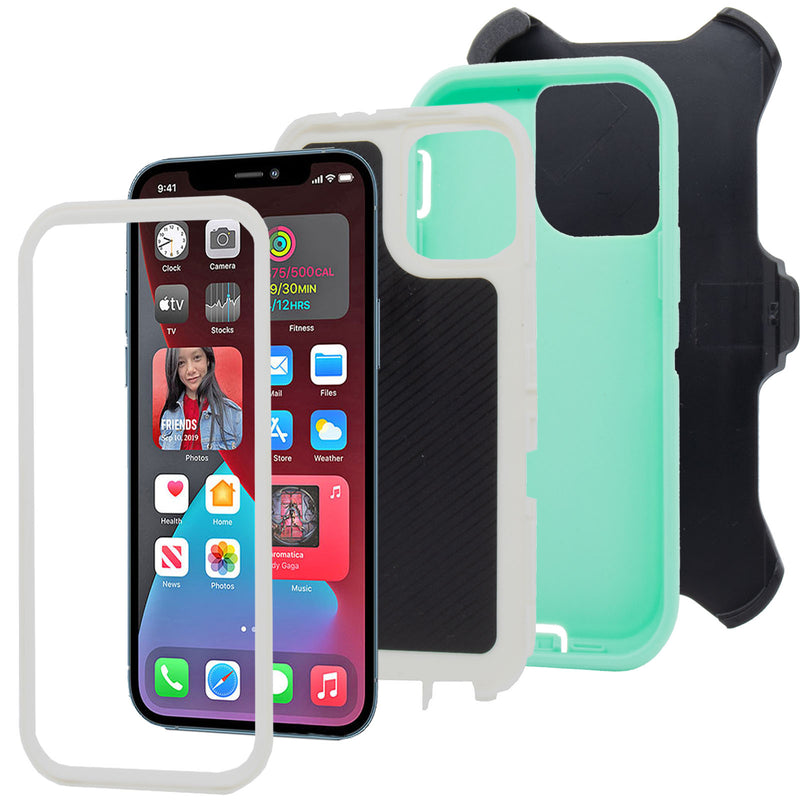 Shockproof Case for Apple iPhone 12 6.1" Mint Cover Clip Rugged Heavy Duty