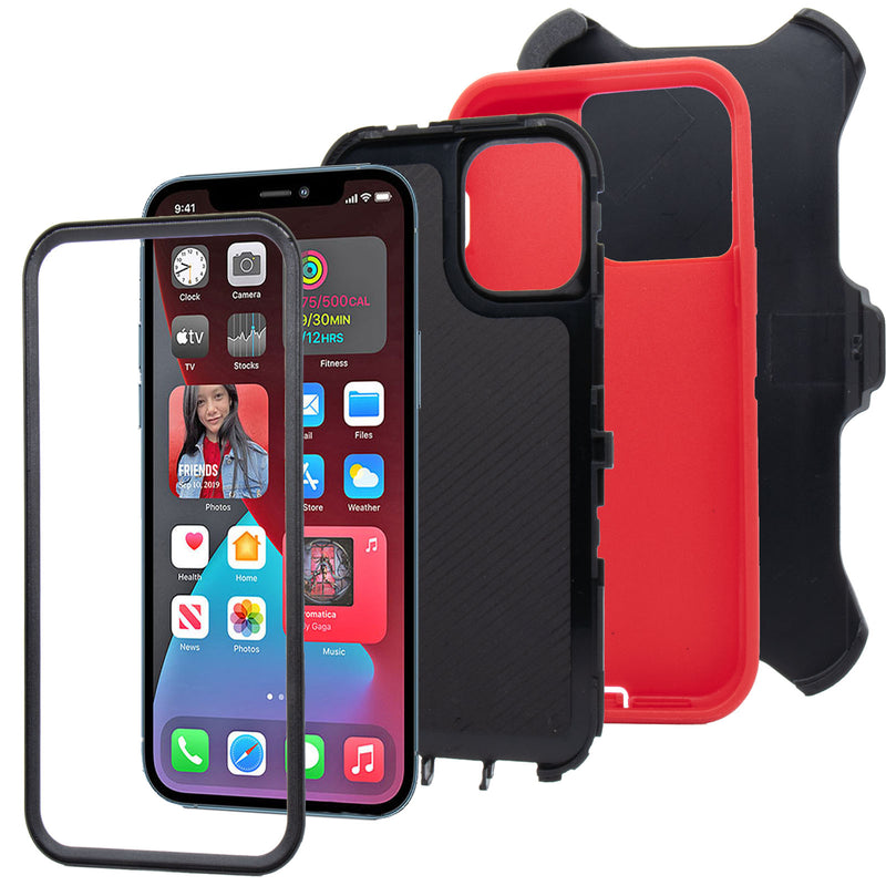 Shockproof Case for Apple iPhone 12 6.1" Cover Clip Rugged Heavy Duty