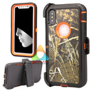 Shockproof Case for Apple iPhone XR Camouflage Clip Cover Rugged Heavy Duty