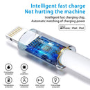 10 Feet 8 Pin Lightening Cable Data Sync Charger Cord for iPhone IOS White