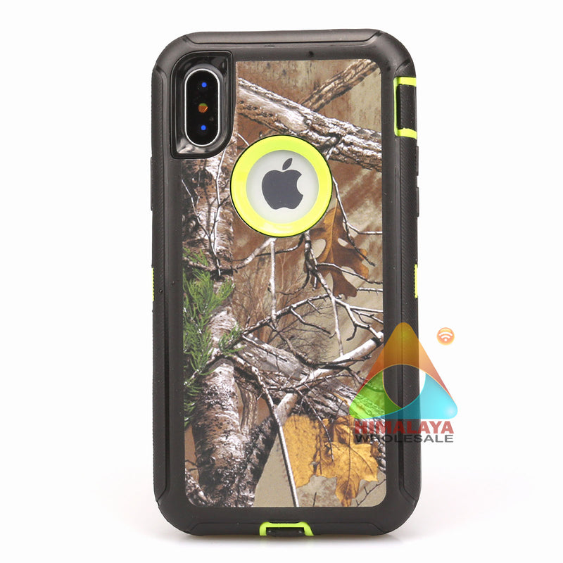 Shockproof Case for Apple iPhone XR Camouflage Clip Cover Rugged Heavy Duty