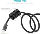 10 Feet iPhone Lightening Cable to USB-A Nylon Braided Fast Charging Black