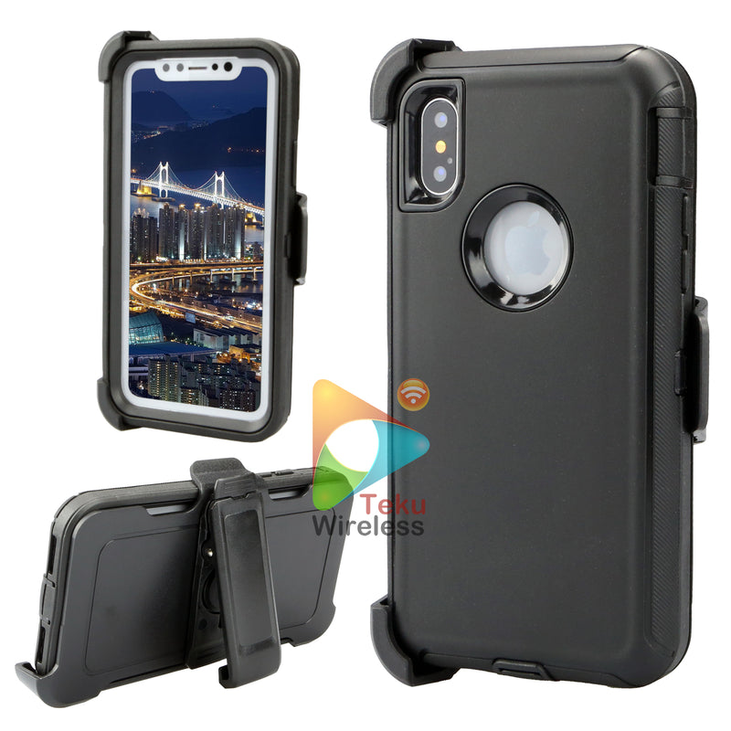 Shockproof Case for Apple iPhone XR Cover Clip Rugged Heavy Duty