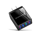 4 USB LED 3.1A Fast Power Adapter AC Home Travel Wall Charger Block