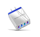 4 USB LED 3.1A Fast Power Adapter AC Home Travel Wall Charger Block