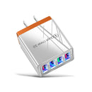 4 USB LED 3.1A Fast Power Adapter AC Home Travel Wall Charger Block