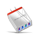 4 USB LED 3.1A Fast Power Adapter AC Home Travel Wall Charger Block