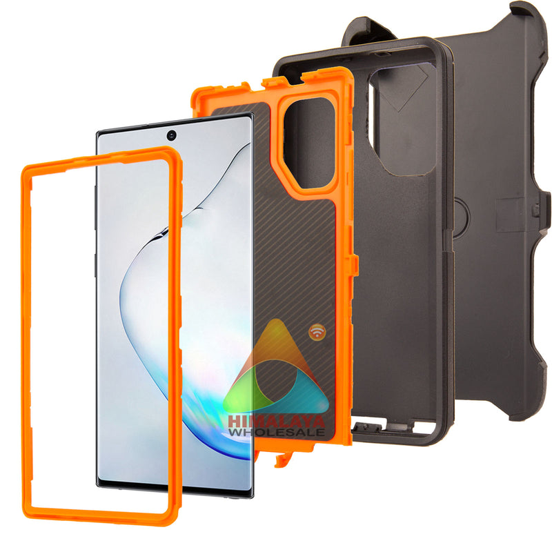 For Samsung Galaxy Note 10 Shockproof Case Camouflage Clip Cover Rugged Heavy